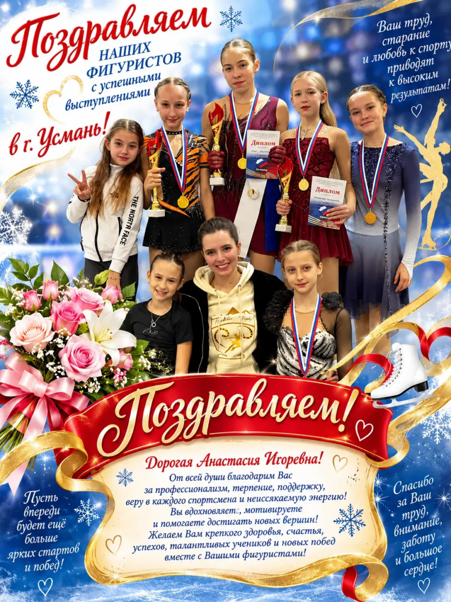 Открытое первенство по фигурному катанию на коньках Усманского муниципального округа Липецкой области
